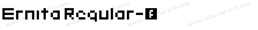 Ernita Regular字体转换